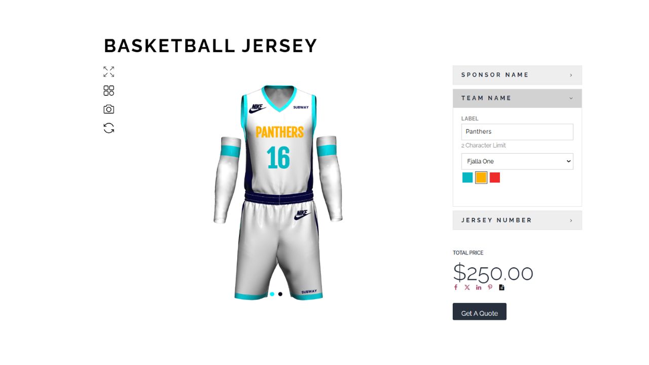 Sporting Goods Customization