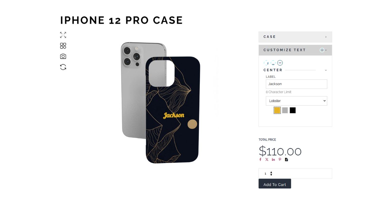 Phone Accessories Product Customization